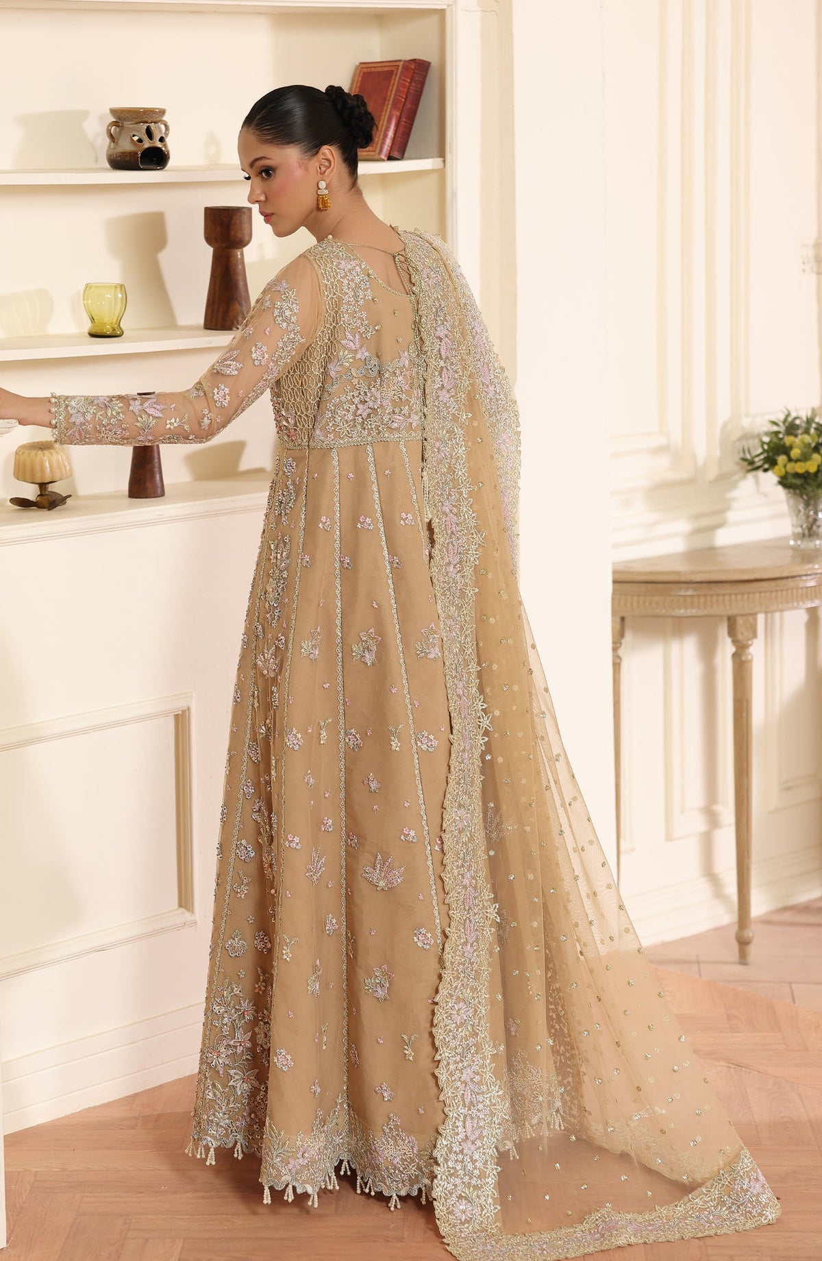 Elegant embroidered ethnic dress for women – Rang-e-Haya